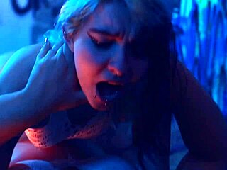 Exploring lesbian strap-on play with foot tickling fetish and toe sucking moments.