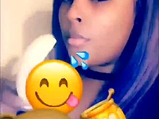 Butta Performs Banana Blowjob in Compilation