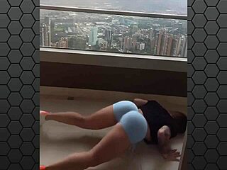 big ass babe twerks it hard for the camera. everyone’s watching her sexy moves.