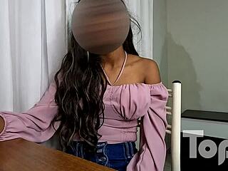 so this black latina from venezuela hits the casting for cash, gets pov creampie in amateur orgasm action as a voyeur thrill.
