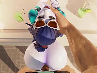 Hey, watch Widowmaker enjoying her French vacations with that monster cock pounding her big ass in European style