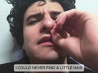 young skinny guy with huge cock blasts cum on machine instead of repair