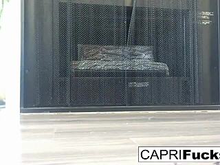 Capri in High Heels Shows Off Her Tits and Pussy