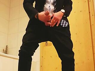 Masturbation In Business Suit Brings Intense Feelings