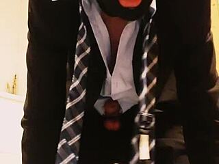 Masturbation In Business Suit Brings Intense Feelings