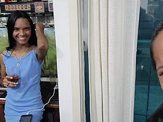 jasmine santanna takes big macky in anal while latina teen watches with fear of being next petite ass