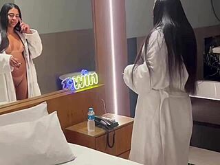 Young girl takes black big cock in ass and mouth