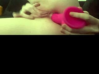 horny british brunette girlfriend squirts during solo masturbation