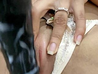 Tight Pussy Of Horny Latina Teen Fucked By Dildo