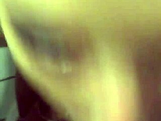 homemade couple with skinny lover in rough play