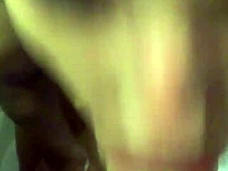 homemade couple with skinny lover in rough play