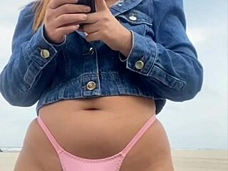 I left him hard just to feel his size on the beach