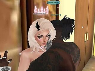 Bimbo snowbunny gets pounded by a bbc imvu 😈💦