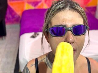 Tricked Stepsister Licks Monster Cock With Tan Lines And Tattoos.