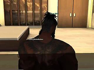 Bimbo snowbunny gets pounded by a bbc imvu 😈💦