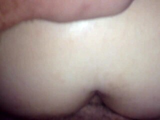 Fuck wife's tight ass with anal creampie