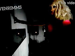 blonde babe in ass less mini skirt