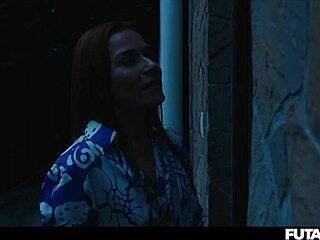 Josephine Jackson gives blowjob to Clemence Audiard in futa shemale roleplay