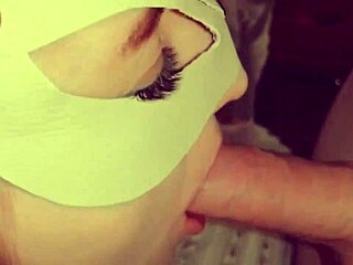 Blowjob action leads to cumshot in mouth, swallowing every drop of hot cum from throbbing cock