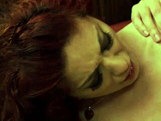 tattoed red milf hungry of cock blowjob anal