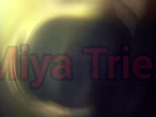 Miya triez fucks intensely as slutty housewife in pov.