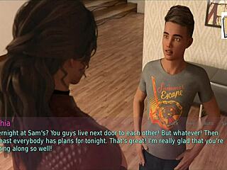 A wife and stepmother share a moment in the home