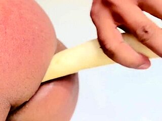 misslili with her big round beautiful ass takes a dildo in her asshole