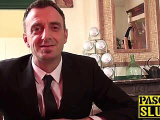 This babe with big boobs submits to maledom in bound fetish reality, getting hardcore blowjob and cowgirl like a slave! 😏