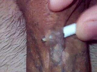 Showing My Monster Cock Piercing Holes In Solo Masturbation.