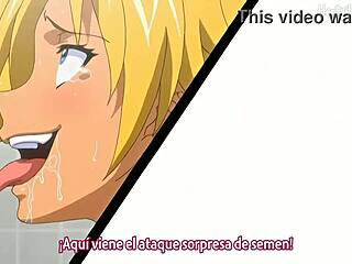 Young brunette schoolgirl hooks up with students in the bathroom for some quick action.