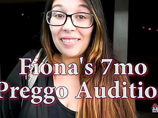 Fiona Ryder rubs her wet pussy before getting banged.