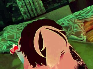 vrchat femboy gives a sloppy blowjob to my monster cock