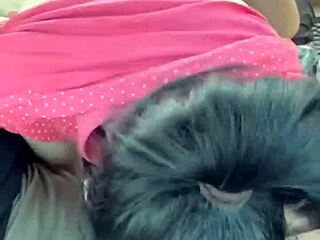 Milf Gabriella pulls on his huge cock and swallows the cumshot.