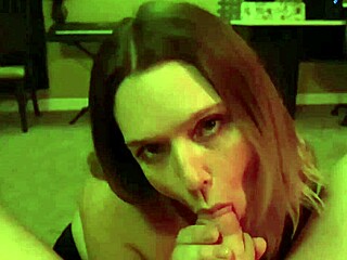 Monday Night Eruption with a Sexy Wife's Slutty Blowjob