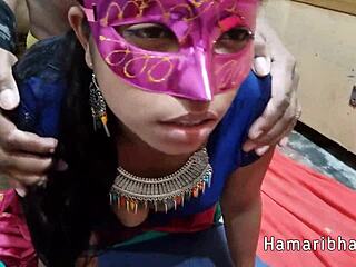 Indian Amateur Compilation In Saree Blouse With Clear Hindi Audio