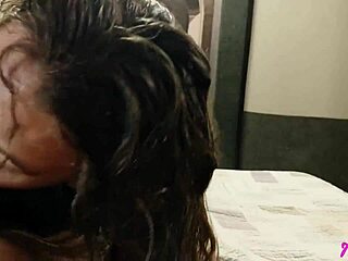 sucking his cock right after shower