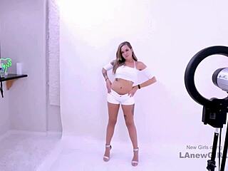 gorgeous brunette fucked in modeling audition