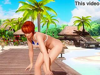 Kasumi Teases With Close-Up Ass On Beach 30