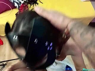 Guy Face Fucks Brunette Babe In Lingerie While Parents Away