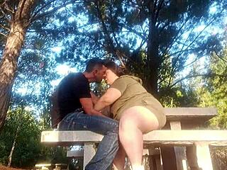 Outdoor Park Suck Leads To Creampie!