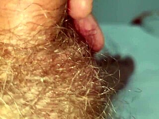 Amateur Italian Cums on Huge Hard Cock After Seeing Stepmom in Shower