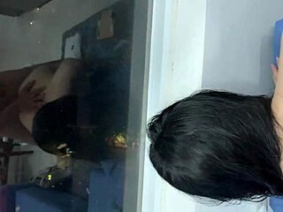 White-Skinned Girl Bent Over For Doggy In Public Park