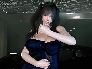 Tifa Lockhart performs a seductive nude dance in Final Fantasy