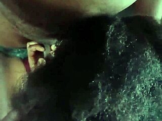 hot black girl plays with boyfriend's big hard dick