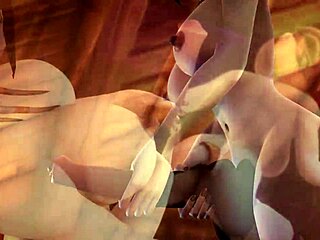 I love this draenei threesome with anal action.