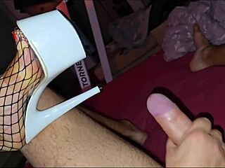 Mature Woman In A Plaid Bodysuit And High Heels Loves To Fuck