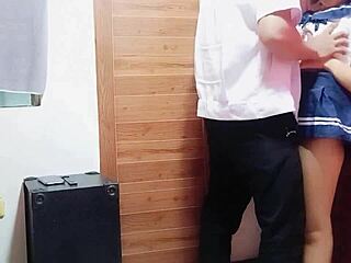 Senior High Pinay Student Bent Over, Showing Big Ass in Viral Homemade Scene!