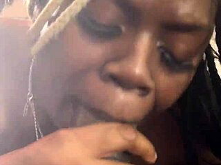 double penetration with big black cocks in pov creampie scene