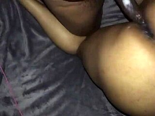 Chubby Ebony BBW In Lingerie Gets Bent Over For POV Doggystyle With Big Cock