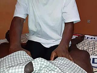 Ebony Slimthick Fucks Mature Friend in Pantyhose